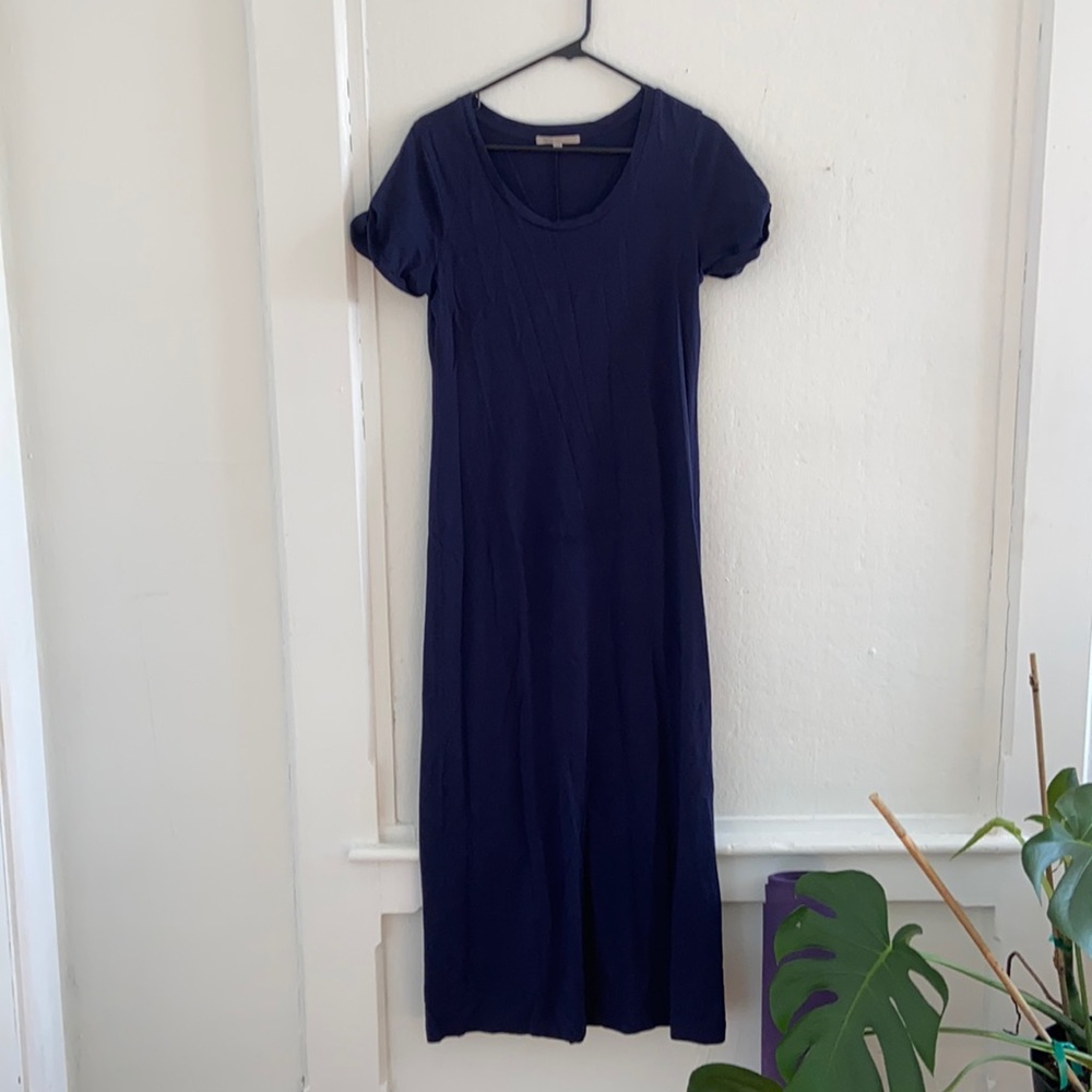 Dark blue maxi dress
